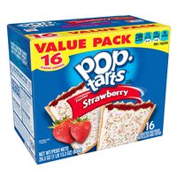 Kellogg's Pop-Tarts Frosted Strawberry Toaster Pastries - Fun Breakfast for Kids, Value Pack (16 Count)
