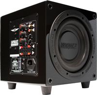 Earthquake Sound MiniMe P8_V2 8-inch Passive Tuned Powered Mini Subwoofer, Black