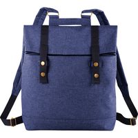 XtitiX Chambray Rucksack Travel Business School Tech Backpack, Blue