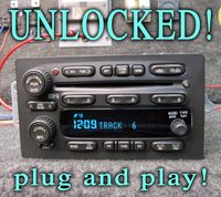 Unlocked GM GMC Chevy 6 CD Changer Radio Sierra Yukon Silverado Suburban Tahoe Denali 2003 2004 2005 2006 Truck SUV Van PNs 25753974 10359577 10357886 10359565 Stereo 6 DISC