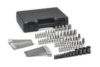 GEARWRENCH 84 Pc. 1/4", 3/8" & 1/2" Drive Hex/Ball End Hex/Tamper Proof Torx/E-Torx/Torx SAE/Metric Bit Set - 80742