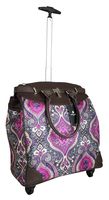 Trendy Flyer 20" Computer/Laptop Bag Tote Duffel Rolling 4Wheel Case Tablet (Taj Fuchsia)