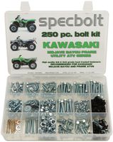 250pc Specbolt Kawasaki Utility ATV Bolt Kit for KLT KSF KLF KEF KVF KSV & KLF Models Quad Brute Force Bayou Lakota Sport Mojave Prarie Advantage Classic & V Force 220 250 300 360 400 620 650 700
