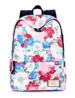 Leaper Stylish Floral Laptop Backpack Girls Daypack Travel Satchel Handbag Blue