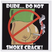 3dRose DO NOT SMOKE CRACK image 1 - Greeting Cards, 6 x 6 inches, set of 6 (gc_19206_1)