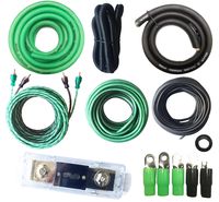 SoundBox Connected True 0 Gauge Amp Install Kit AWG Amplifier Wiring Complete Cable-SuperFlex 5500W Extra Long 20 Ft. Power Wire
