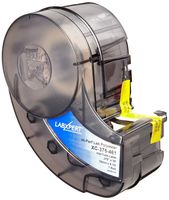 Brady XC-375-461 Idxpert and Labxpert 19" Width x 0.375" Height, B-461 Self-Laminating Polyester, Matte Finish Black on White Label (30 feet Roll per Cartridge)