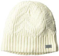 Under Armour Women's Around Town Beanie, Ivory (130)/Steel, One Size Fits All