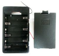 Battery Holder 6 AA 6-AA 9V ENCLOSED case box with 6" cable Leads