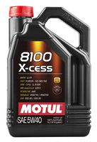 Motul 007250 8100 X-cess 5W-40 Synthetic Gasoline and Diesel Engine Oil - 5 Liter Jug