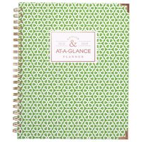 AT-A-GLANCE Academic Weekly / Monthly Planner, July 2018 - June 2019, 8-1/2" x 11", Hardcover, Badge Geo (6124G-905A)