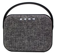 GabbaGoods Premium Bluetooth Wireless Fabric Speaker, HD High Definition Sound Quality, Hands free calls, 6.5" size. Home, Travel, Outdoor, and Indoor. Loud Bass Party Speaker- Black