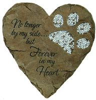 Beadwork Garden Stepping Stone - Pet Footprint(Pearl White)