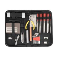 Complete Guitar Accessories Repair and Maintenance Kit - Large Care Set of Tools For Guitar Ukulele & Bass. Guitar Kit With Convenient Case, Perfect Gift for Music or String Instrument Enthusiast