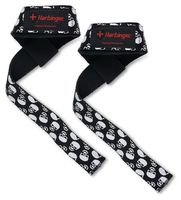 Harbinger Padded Cotton Lifting Straps with NeoTek Cushioned Wrist (Pair), Skulls