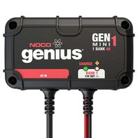 NOCO Genius GENM1 4 Amp 1-Bank On-Board Battery Charger