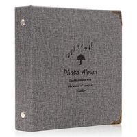 Ablus 100 Pockets Mini Photo Album for Fujifilm Instax Mini 7s 8 8+ 9 25 26 50s 70 90 Instant Camera & Name Card（Grey）