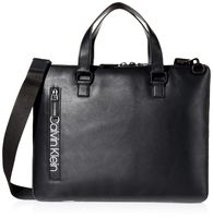 Calvin Klein Men's Slim Attache, black/matte black, One Size