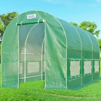 Quictent 12' X 7' X 7' Portable Greenhouse Large Walk-in Green Garden Hot House