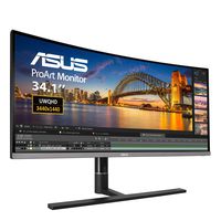 ASUS ProArt PA34VC 34" Curved Monitor Uwqhd 100Hz HDR-10 IPS Eye Care TB3 DP 1.2 HDMI 2.0B, Black