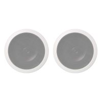 AmazonBasics 6.5" Round In-Ceiling In-Wall Mounted Speakers, Set of 2