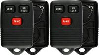 KeylessOption Just the Case Keyless Entry Remote Control Car Key Fob Shell Replacement for GQ43VT4T (Pack of 2)