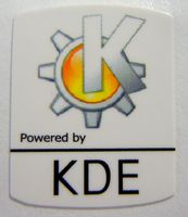 Linux Powered by KDE Sticker 19 x 24mm [467]