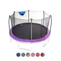 Skywalker Trampolines 15-Foot Jump N' Dunk Trampoline with Enclosure Net - Basketball Trampoline