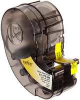 Brady XC-375-499 IDXPERT 0.375" Height, 19" Width, B-499 Nylon Cloth Black On White Color Label