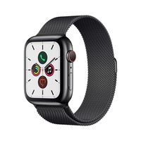 Apple Watch Series 5 (GPS + Cellular, 44mm) - Space Black Stainless Steel Case with Black Milanese Loop