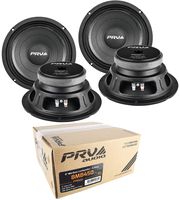 4X PRV Audio 8MB450 v2 8" Midbass Woofer 8 Ohms 1800 Watts Pro Car Audio
