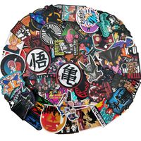Dragon Ball Cool Vinyl Sticker 100PCs Love Laptop DBZ Stickers Kid Adult Children Decal Film Skateboard Guitar Case Car Bike Stumper Luggage Door Decoration for iPhone Mac Book Huawei Bottle