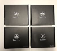 { Package of 4 } Black BUZZTV buzztv XPL3000 2018 Edition Android Nougat 7.1.2 Quad CORE 2GB RAM 8GB Storage