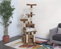 Go Pet Club Cat Condo, 67-Inch, Brown