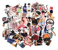 Sticker Decals - Cool Waterproof Laptop Vinyl Stickers car Sticker for Snowboard Motorcycle Bicycle Mac Computer DIY Car Window Bumper Wall Luggage Decal Graffiti Patches (50 Fashion)