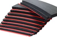 Pelican 0450 Solid Black foam, with Red Shadow foam, for tool control