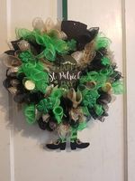 14 inch mesh saint Patrick's day wreath