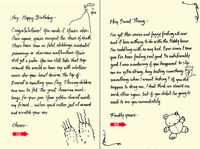 Quiplip Handwritten Yours Truly Birthday Cards, 6-Pack (YT08156PCK)