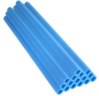Upper Bounce 33 Inch Trampoline Pole Foam Sleeves, Fits 1" Diameter Pole - Set of 16 -Blue