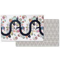 Skip Hop Vibrant Village Reversible Waterproof Foam Baby Play Mat, Multi Colored, 86" X 52"