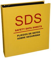 Aurora 13086 3-Inch Capacity Heavy Duty Yellow D Ring SDS Binder