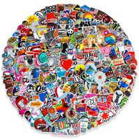 Random Stickers for Teens,Adult,Trendy Waterproof Stickers for Skateboard,Laptop,Water Bottles,Door,Guitar,300pcs-Pack
