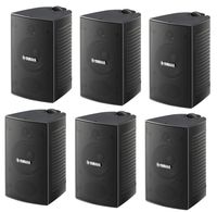 Yamaha High-Performance Natural Surround Sound 2-Way Indoor/Outdoor Weatherproof Home Theater Speakers (Set Of 6)