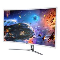 VIOTEK NB32C 32 Inch Curved Computer Monitor Full HD 1920x1080 Large Widescreen Samsung Panel with HDMI DVI VGA for Desktop PC