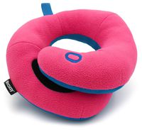 BCOZZY Kids Chin Supporting Travel Pillow- Keeps The Child's Head from Bobbing up and Down in Car Rides- Comfortably Supports The Head, Neck and Chin in Any Sitting Position. Child Size, Magenta