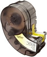 Brady XF-151-499 Idxpert 2.25" Width x 1" Height, B-499 Nylon Cloth, Matte Finish Black on White Label (115 per Cartridge)