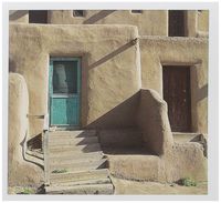 3dRose New Mexico, Taos Pueblo, North House adobe home - US32 JWI0493 - Jamie and Judy Wild - Greeting Cards, 6 x 6 inches, set of 6 (gc_92834_1)