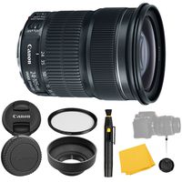 Canon EF 24-105mm f/3.5-5.6 IS STM Lens + UV Filter + Collapsible Rubber Lens Hood + Lens Cleaning Pen + Lens Cap Keeper + Cleaning Cloth - 24-105mm STM: Stepper Motor Lens - International Version