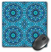 3dRose LLC 8 x 8 x 0.25 Inches Mouse Pad, Blue Abstract Digital Art (mp_11608_1)