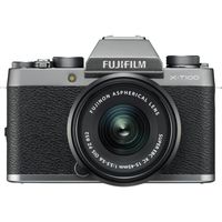 Fujifilm X-T100 Mirrorless Digital Camera w/XC15-45mmF3.5-5.6 OIS PZ Lens - Dark Silver